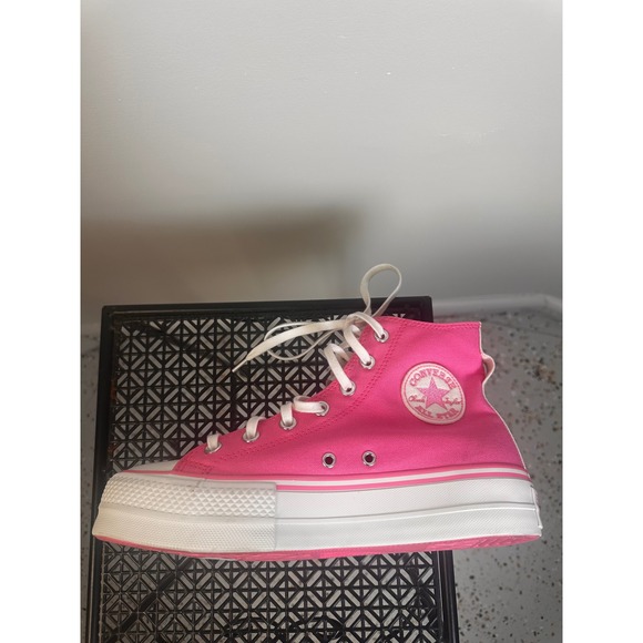 Converse All Star Platform Lift High Top Sneakers Womens Size‎ 9 Oops Pink NWOB - Picture 5 of 10